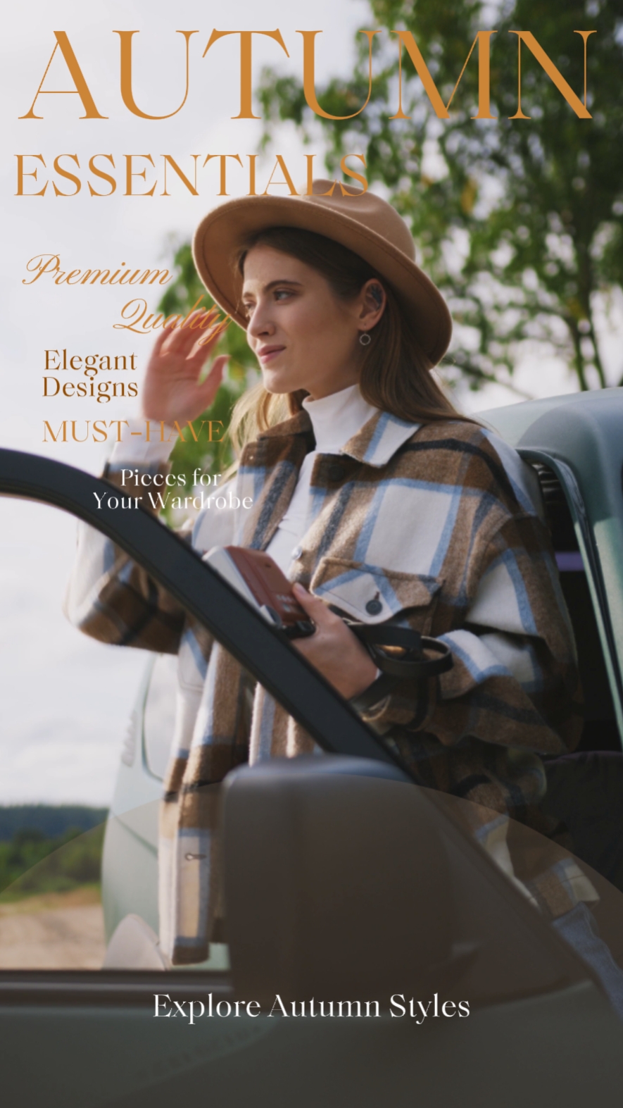 Fall Clothing Simple Style New Products Business Templates