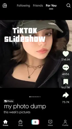 TikTok slideshow