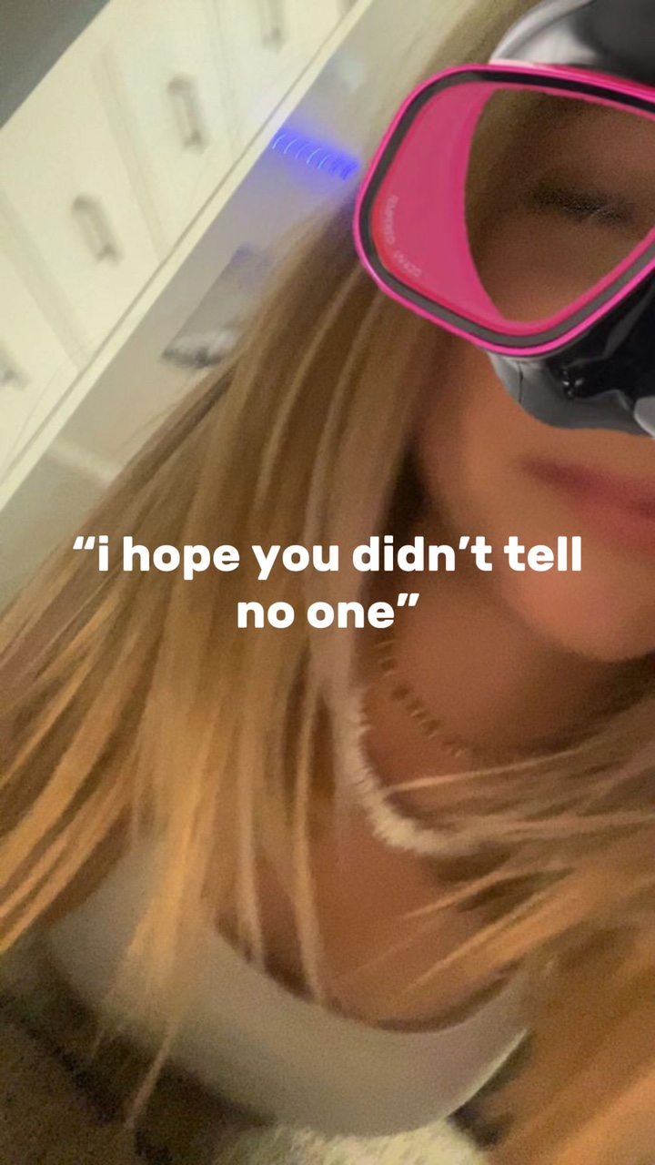 she knows. | not me