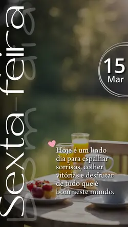 Sexta bom dia ✨ 