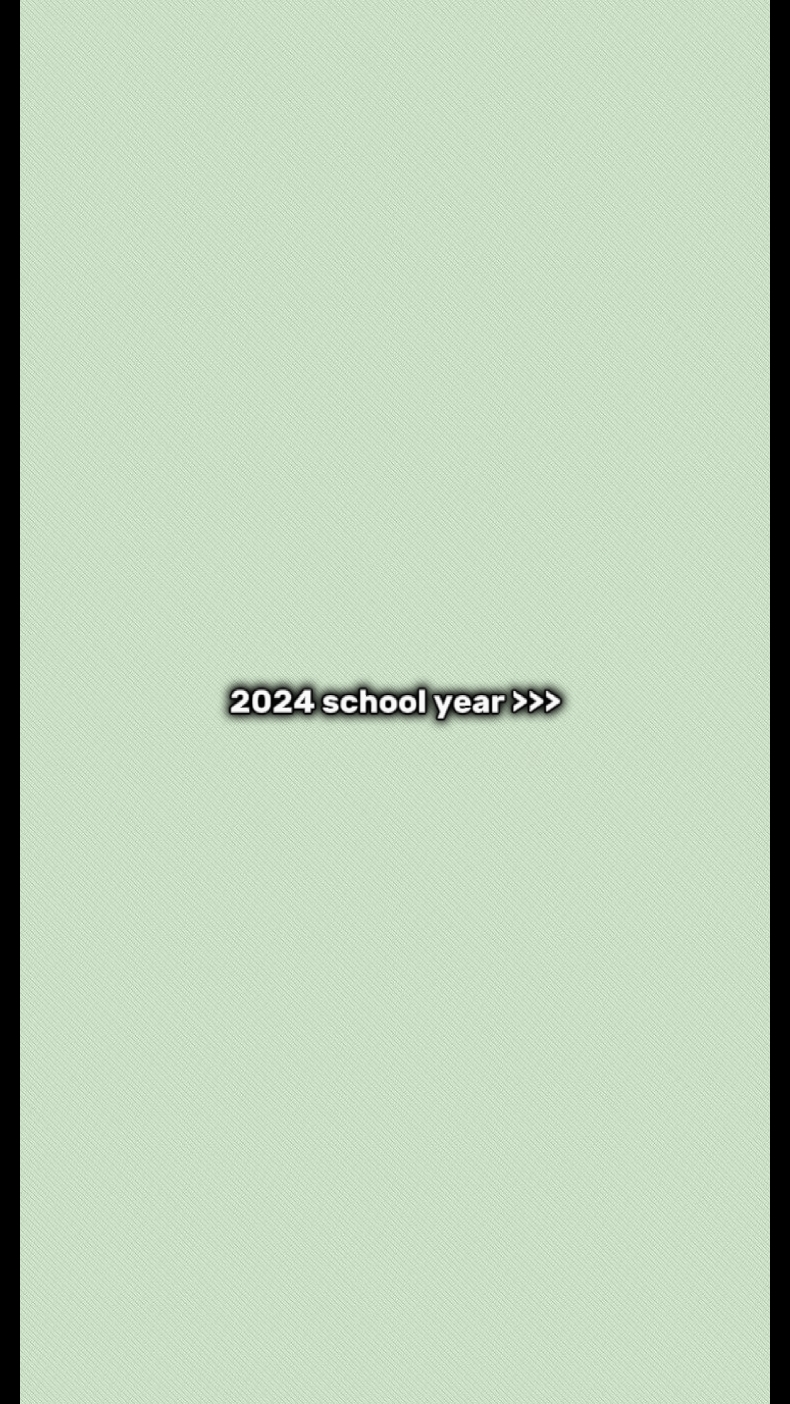 2024 school year