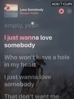 Love somebody lyrics