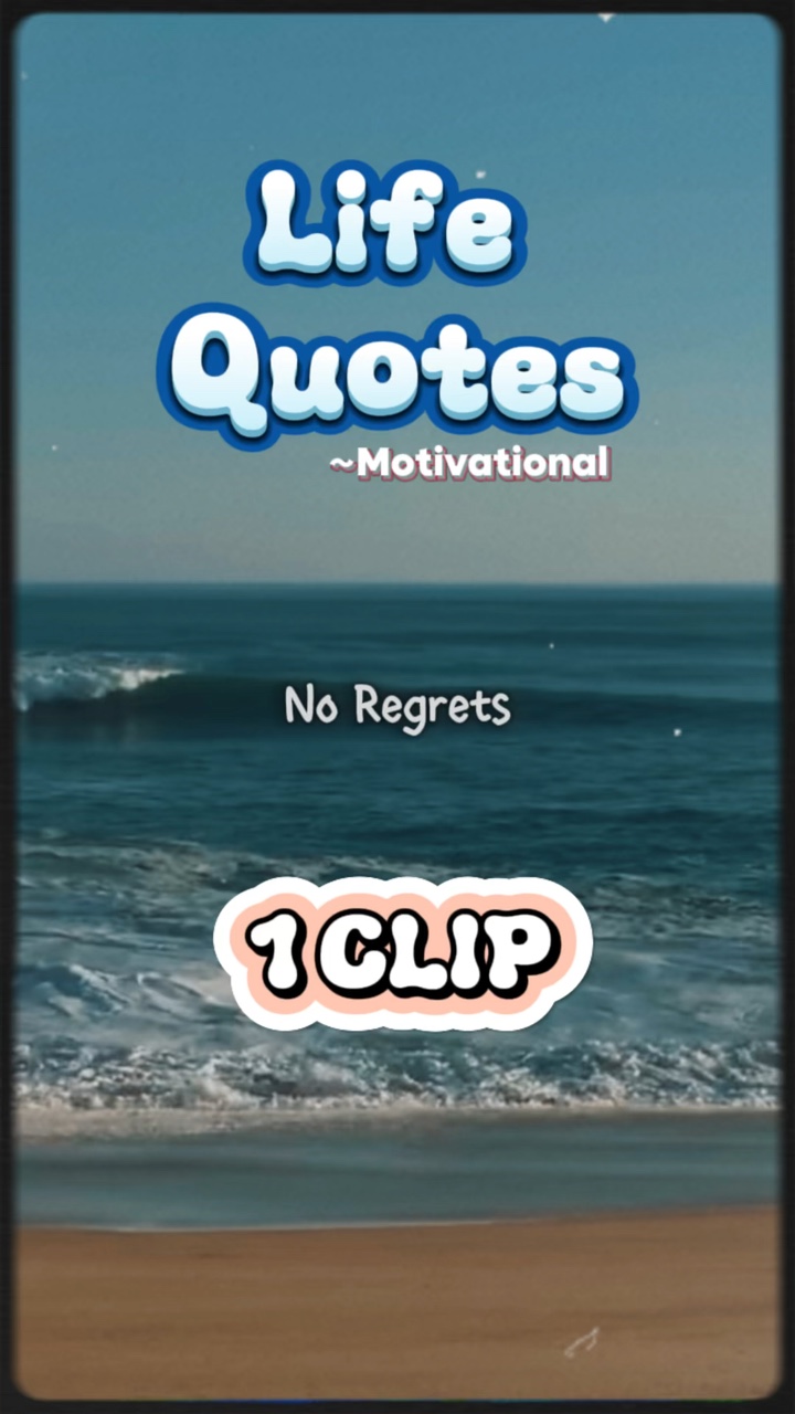 Life Quote No Regret