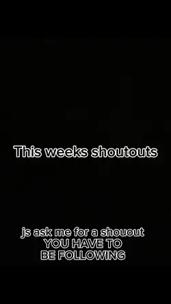 Shoutouts
