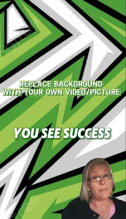 You see success