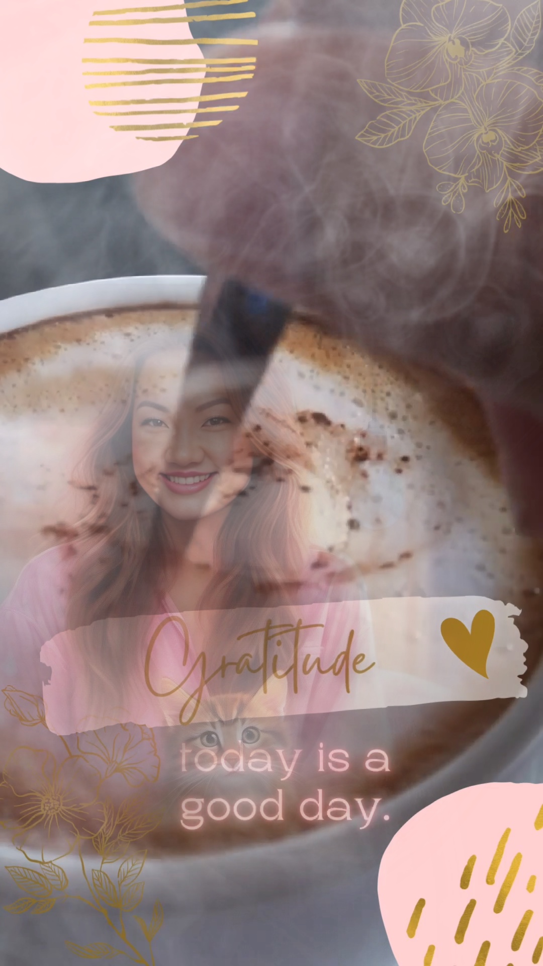 Citação de xícara de café 💗💗💗