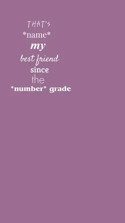 best friend