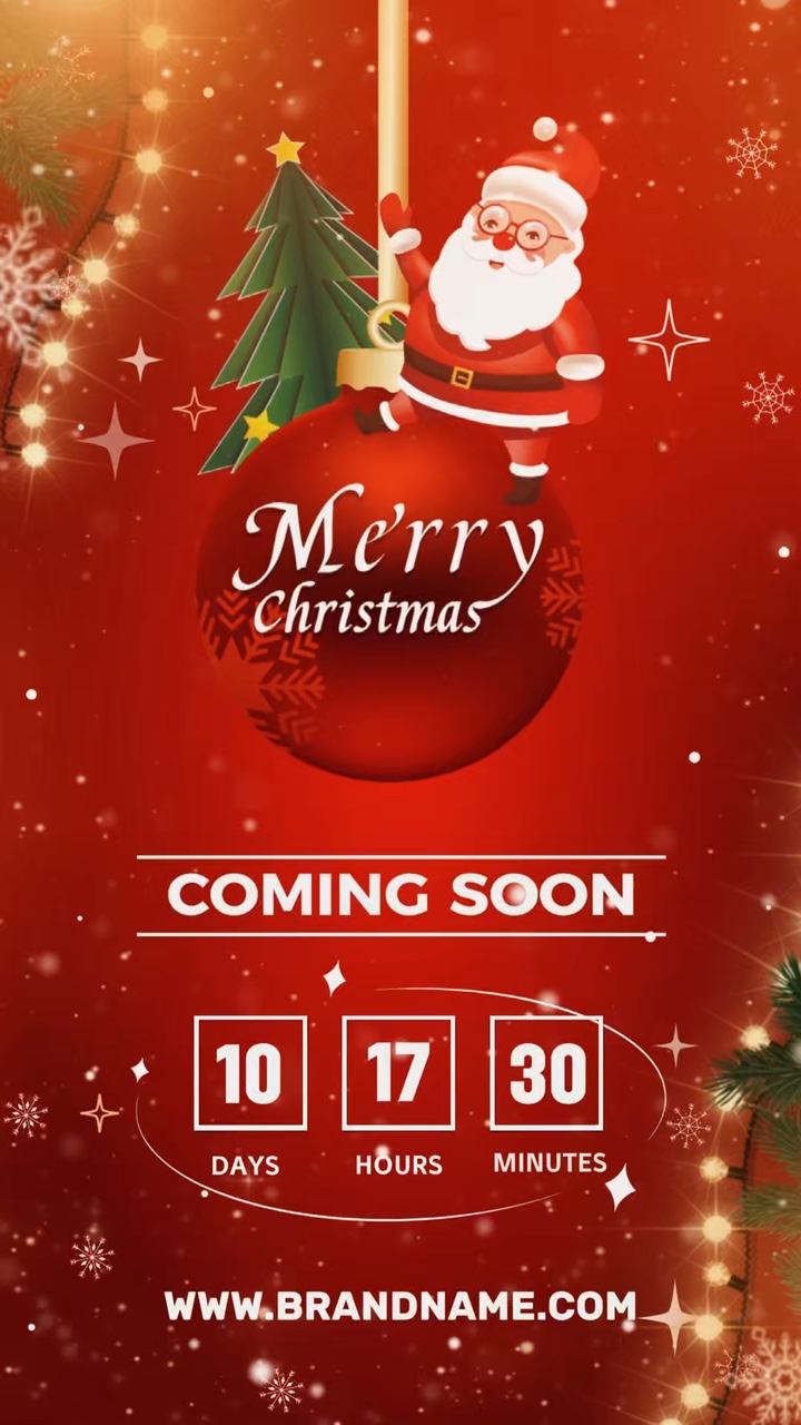 Joyeux Noël, compte à rebours de Noël, fête de Noël, bonne année