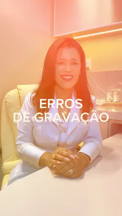 Erros de gravação