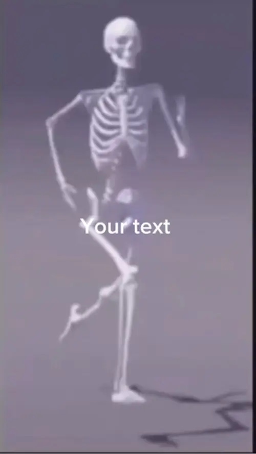Sad Skeleton running