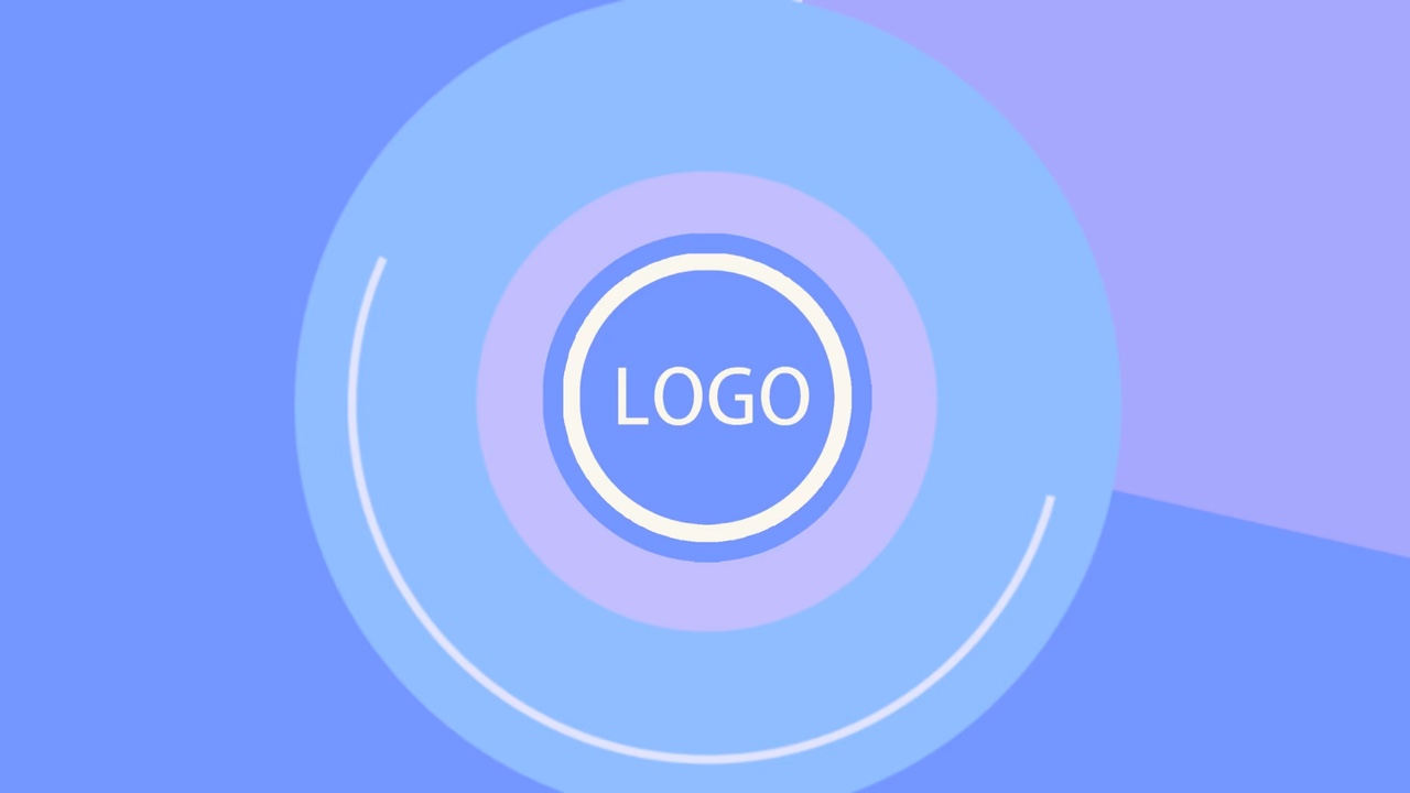 Purple Style Company Intro Logo Promotion Template
