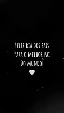 Feliz dia dos pais