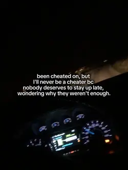 I'll never do that..