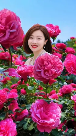 In the flowers