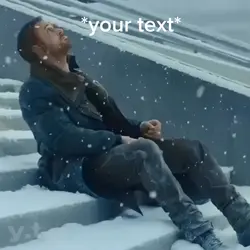 Laying in snow