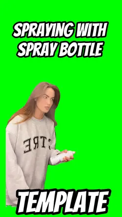 Lady using spray bot