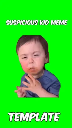 Suspicious kid meme 