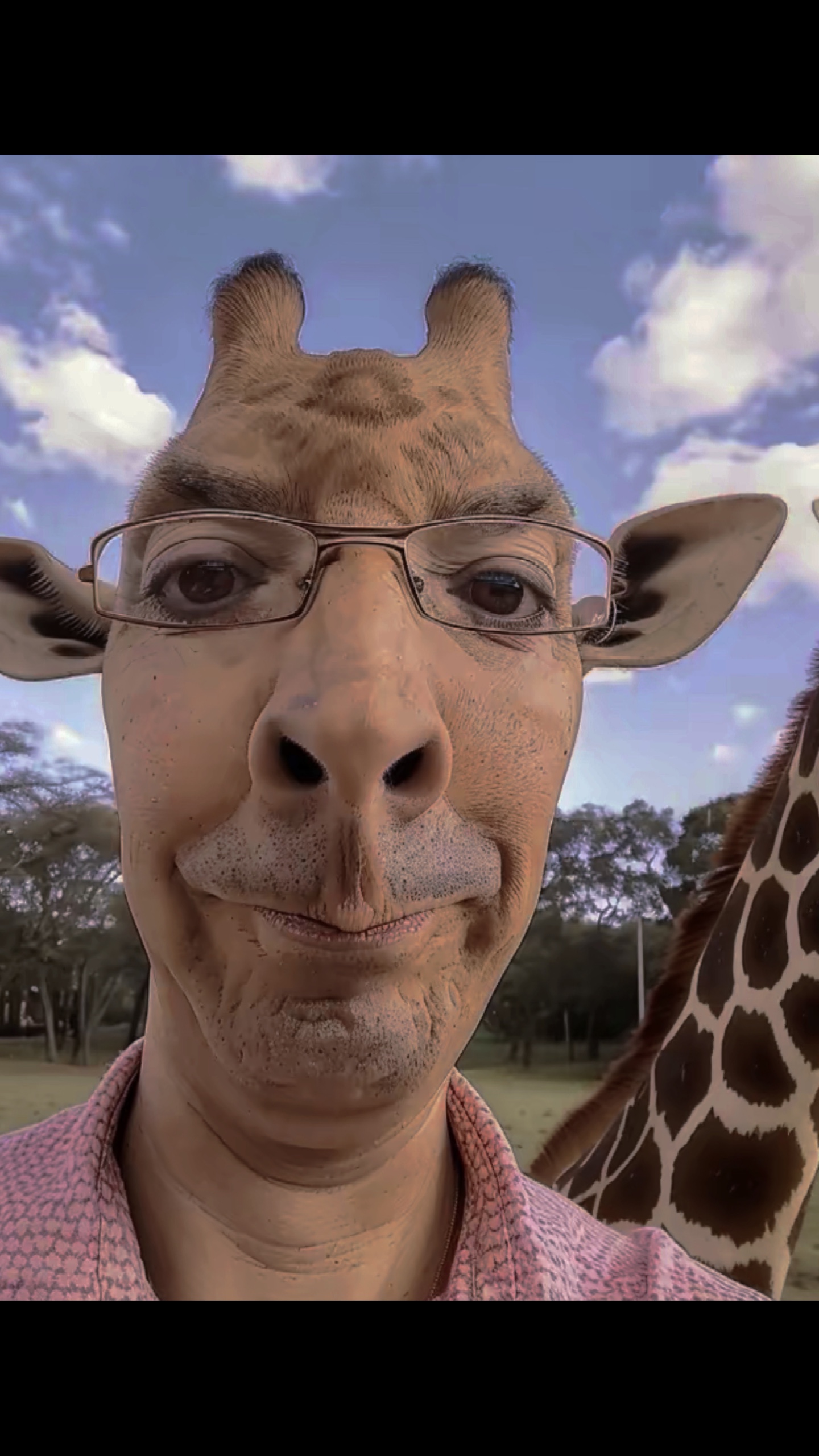 Hombre jirafa