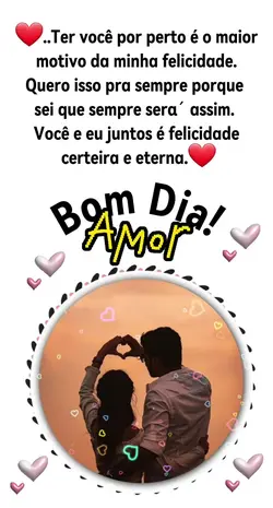 BOM DIA AMOR ....