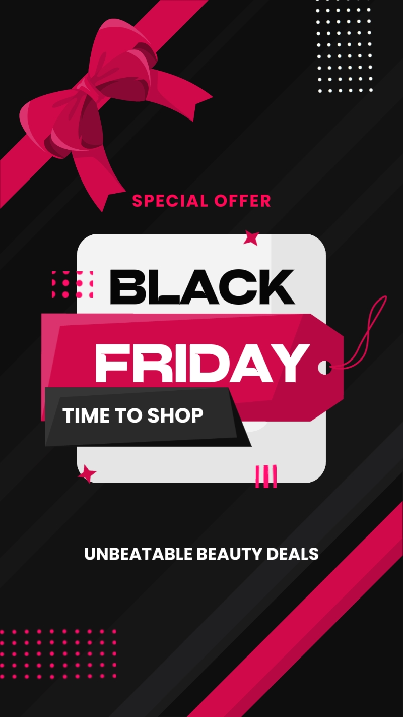Black Friday Black And Red Beauty Industry Bagong Promosyon ng Serye ng Makeup