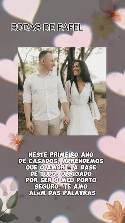 1 ano de casados 