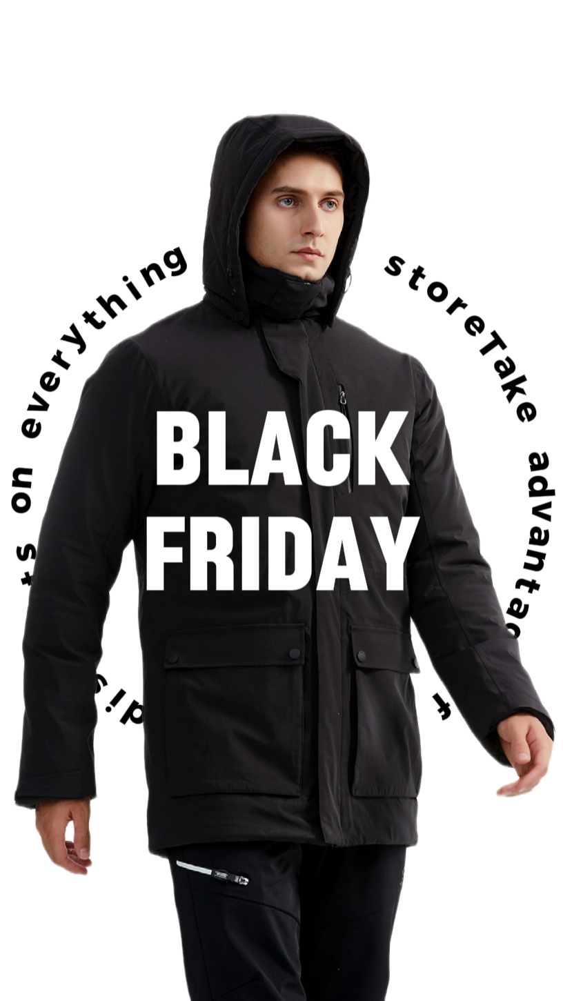 Black Friday Estilo Minimalista Indústria da Moda Desconto por Tempo Limitado Anúncio TikTok