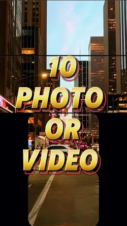 10 photo or video