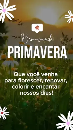 Bem-vinda Primavera