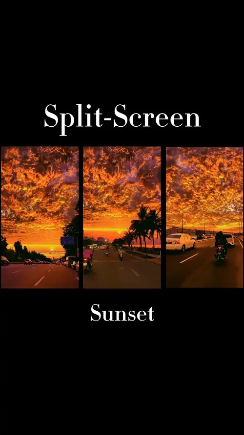 Split-Screen Sunset