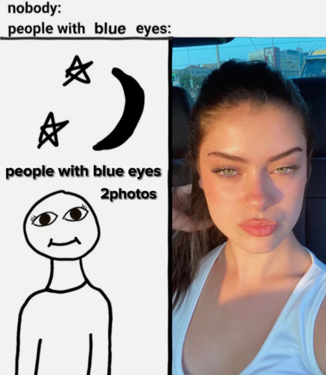 les gens aux yeux bleus