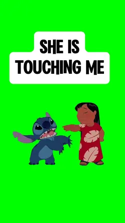 SHE IS TOUCHING ME