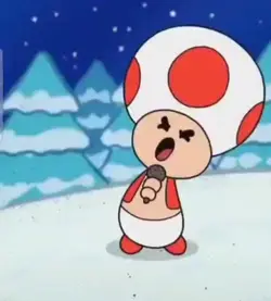 toad sings christmas