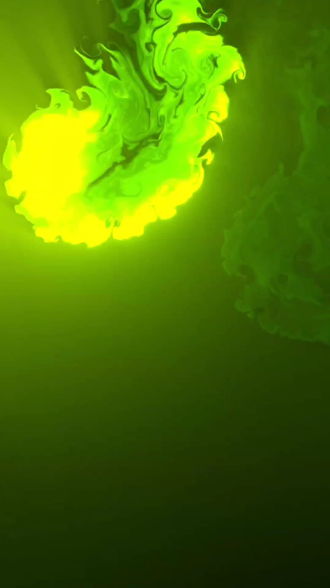 # luzes fluidas verdes 