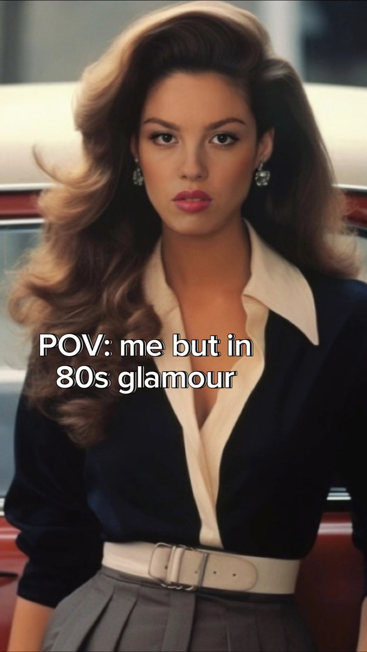 pov: 80s glamour ai