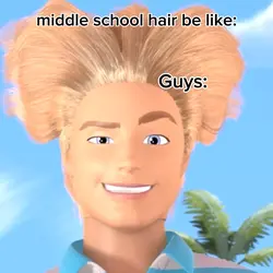 middle school hair: