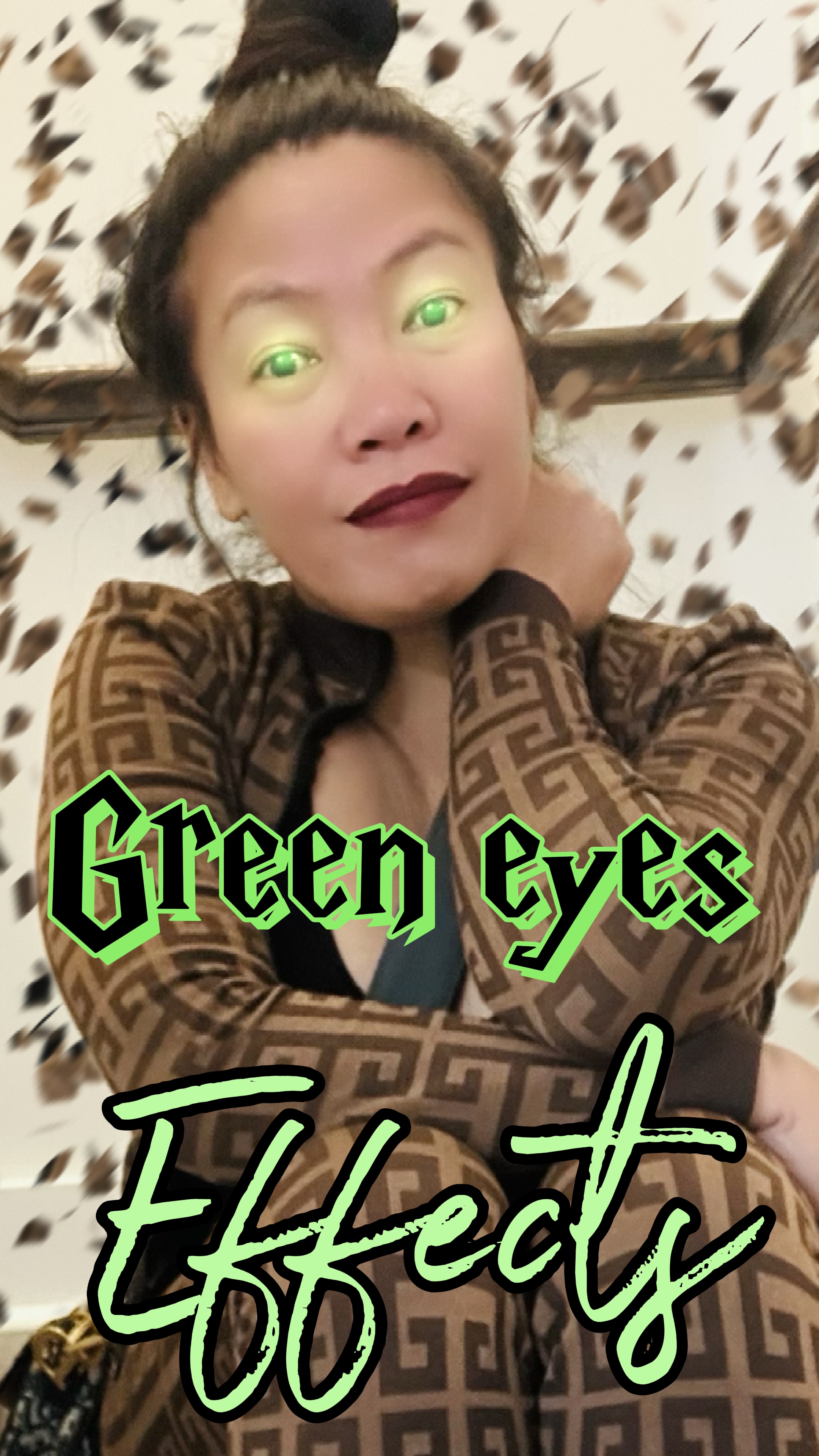 Efecto de ojos verdes 