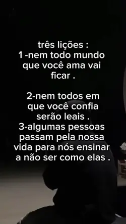 três lições 