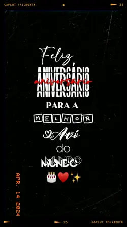 Aniversário Vó