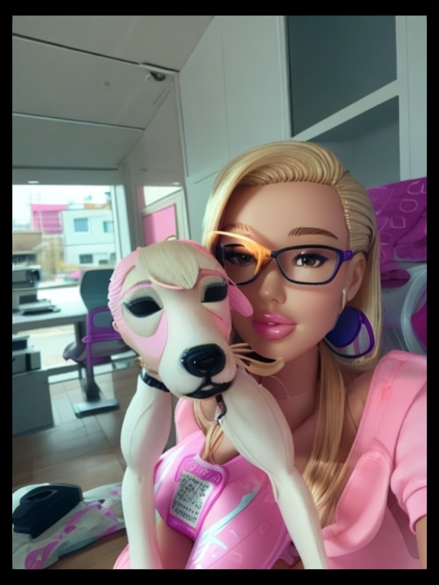 Barbie with your dog