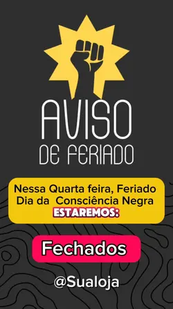 Aviso de Feriado