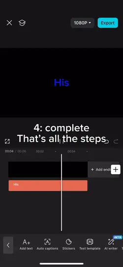 Color changing text