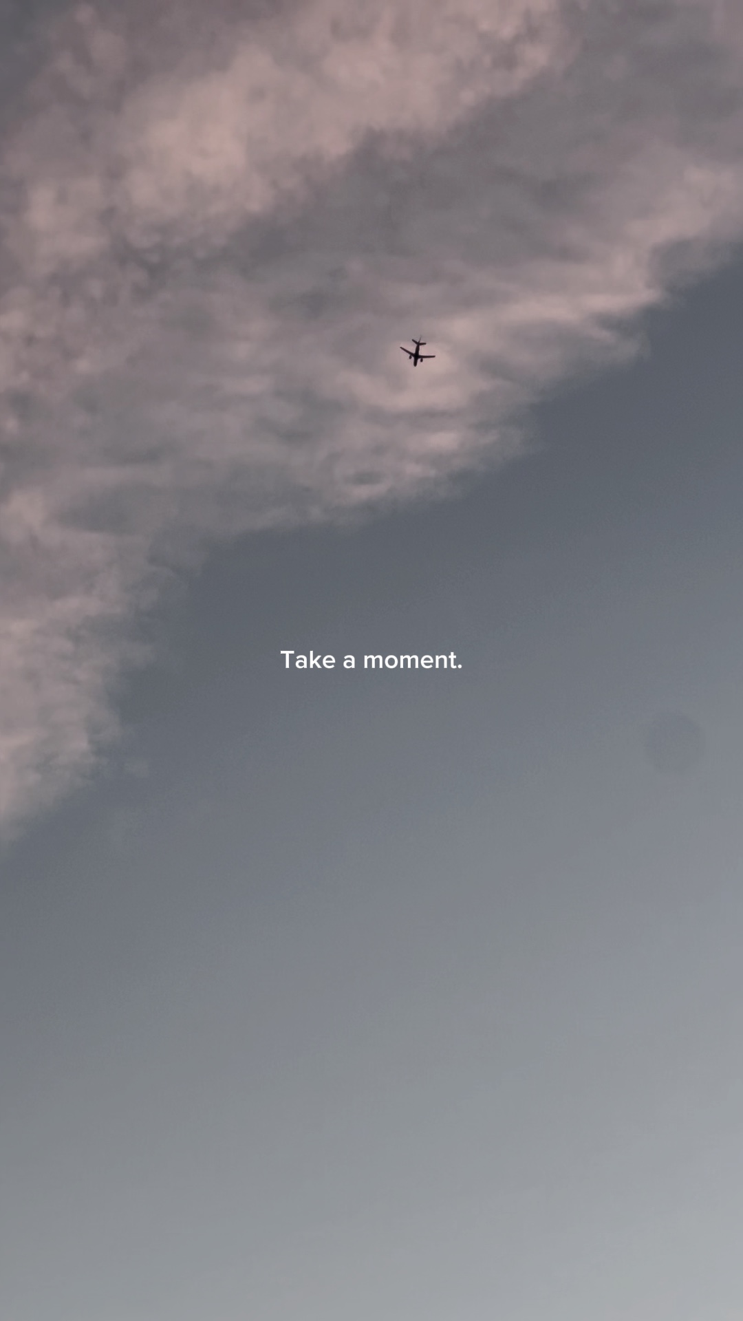 Nehmen Sie sich einen Moment Zeit.
