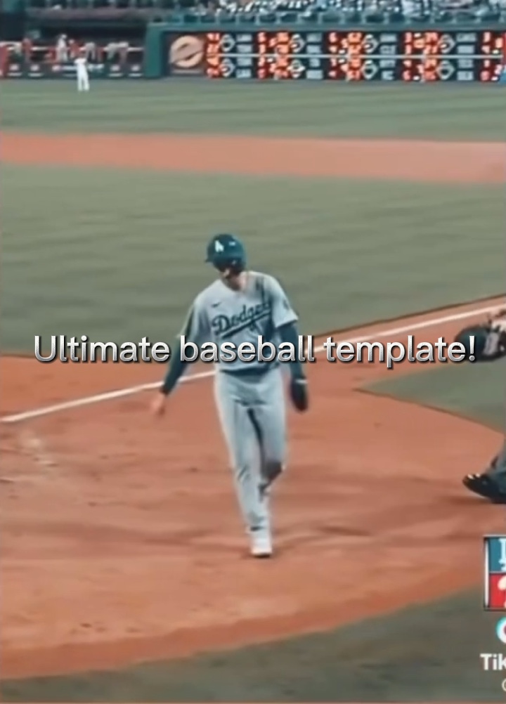 ¡Plantilla de béisbol!