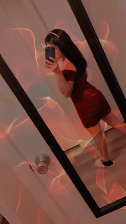 Lady in red