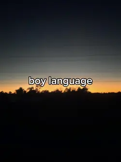 boy language 🎀