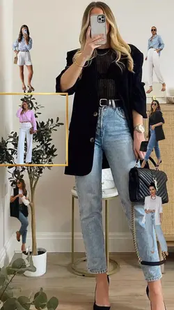 Transição de looks