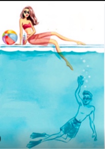 Fiesta de cumpleaños en la piscina