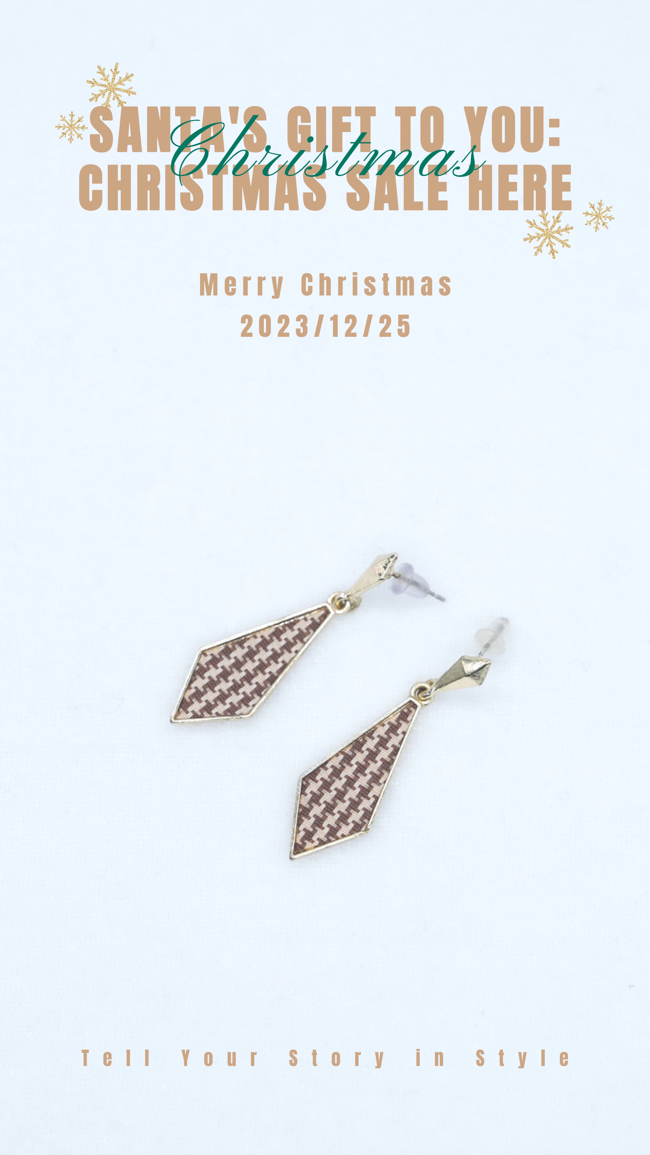 Reklam şablonu + Takı industry+Ring+Minimalistic Noel Stili + Kırmızı ve beyaz