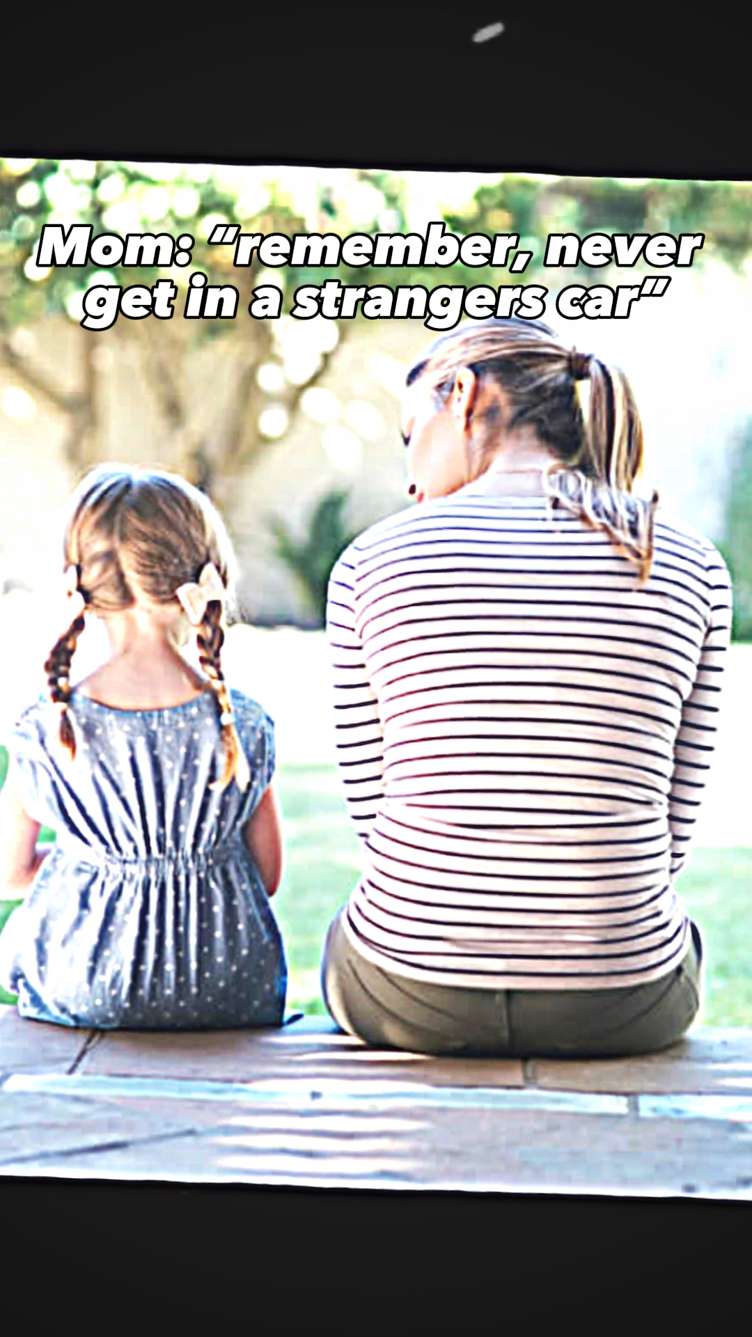 Never get in a 