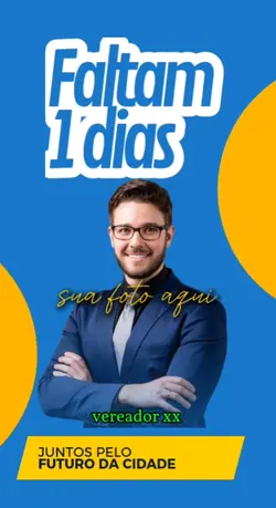 Vereador falta 1 dia